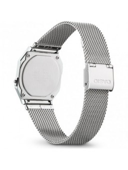 Montre Femme Casio Vintage en Résine Argenté Ref A700WEM-7AEF