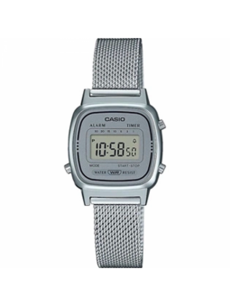 Montre Femme Casio Vintage en Acier Argenté Ref LA670WEM-7EF