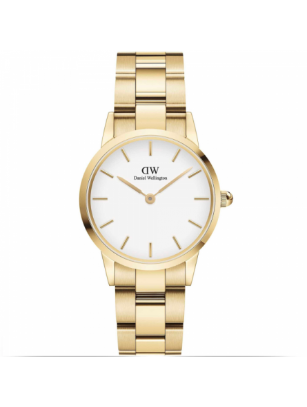 Montre Femme Daniel Wellington Iconik Link en Métal Doré Ref DW.DW00100567