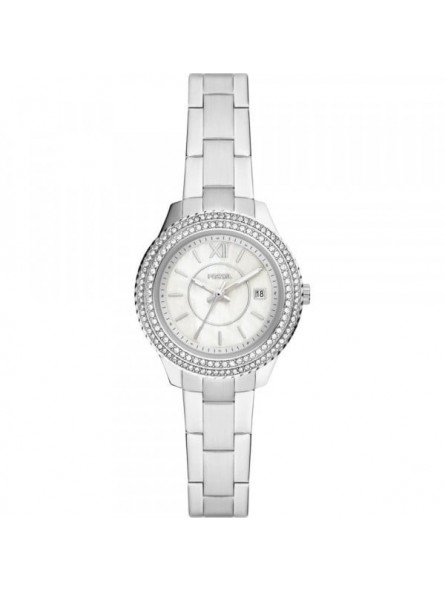 Montre Femme Fossil Stella Mini en Acier Argenté Ref ES5137