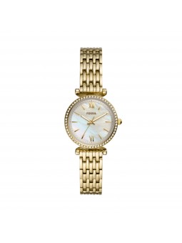 Montre Femme Fossil Carlie Mini en Métal Doré Ref ES4735