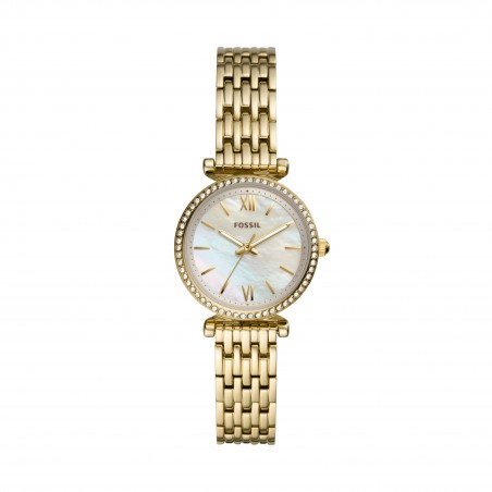 Montre Femme Fossil Carlie Mini en Métal Doré Ref ES4735