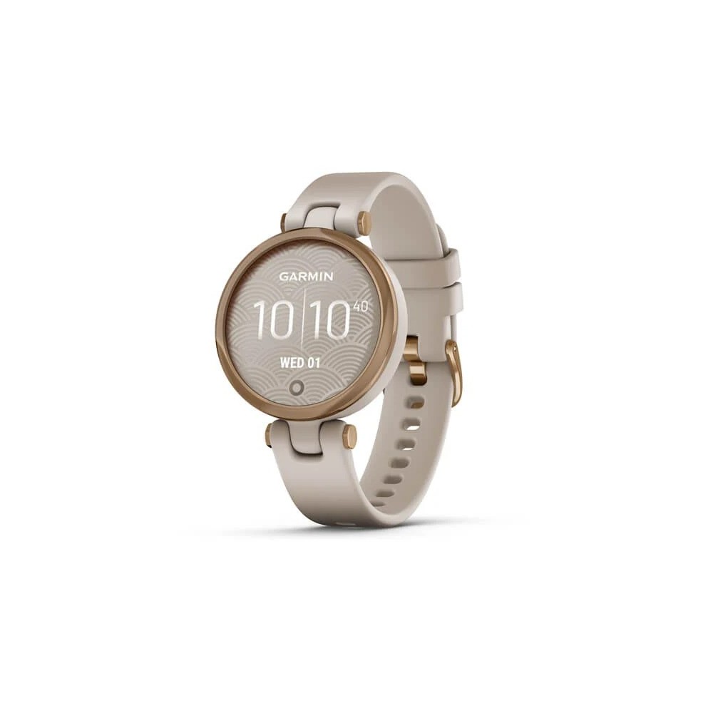 Montre Femme Connectée Garmin Lily en Silicone Beige Ref 010-02384-11