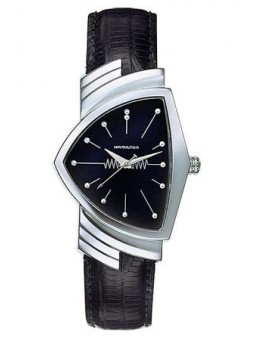 Montre Unisexe HAMILTON Ventura Quartz Noir Cuir - H24411732