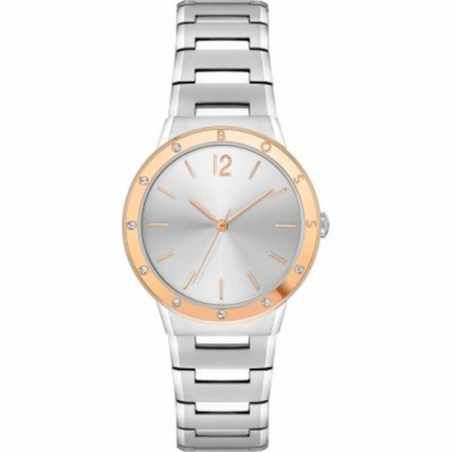 Montre Femme Boss Sport Lux en Métal Argenté Ref 1502646
