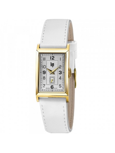 Montre Femme Lip Churchill en Cuir Blanc Ref 671441