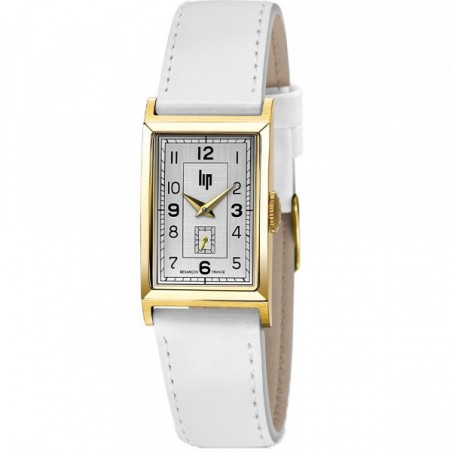 Montre Femme Lip Churchill en Cuir Blanc Ref 671441
