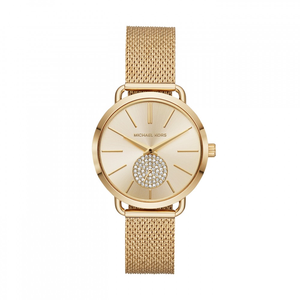 Montre Femme Michael Kors Portia Dorée maille milanaise - MK3844