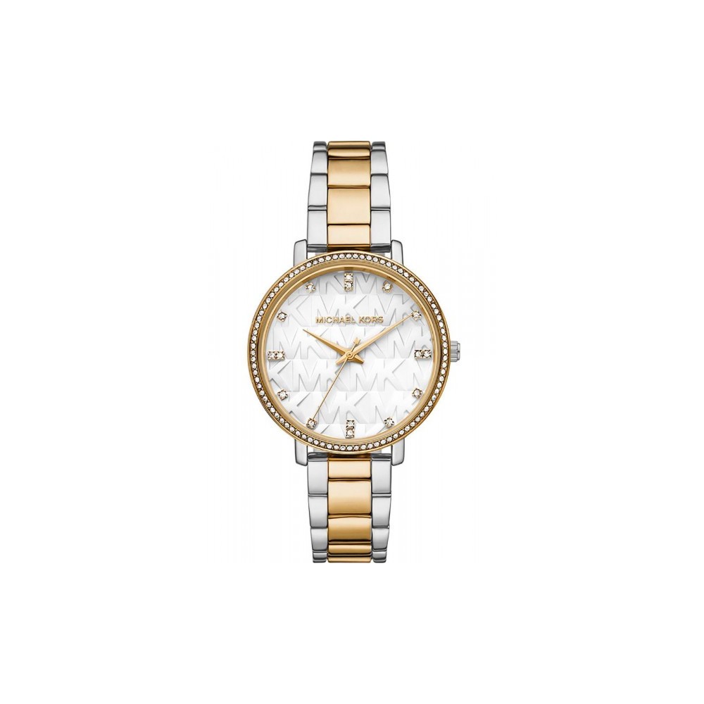 Montre Femme Michael Kors Pyper en Acier Argenté et Doré Ref MK4595