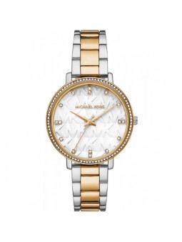 Montre Femme Michael Kors Pyper en Acier Argenté et Doré Ref MK4595