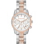 Montre Femme Michael Kors Ritz en Acier Argenté et Doré Rose Ref MK6651