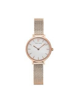 Montre Femme Pierre Lannier Nova Blanc Or Rose Milanais - 014J928