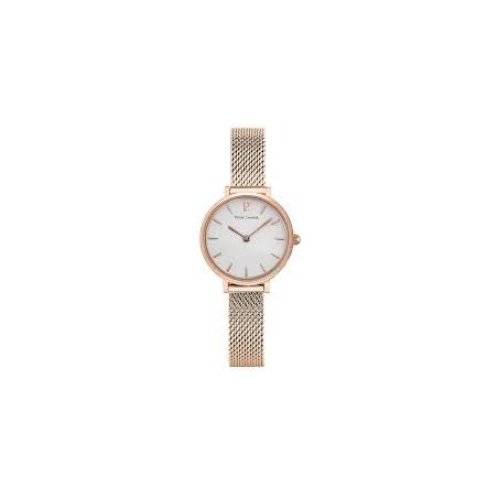 Montre Femme Pierre Lannier Nova Blanc Or Rose Milanais - 014J928