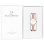 Montre Femme Pierre Lannier Nova Blanc Or Rose Milanais - 014J928 Montre Femme Pierre Lannier Nova Blanc Or Rose Milanais - 014J928