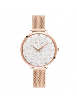 Montre Femme Pierre Lannier Eolia Cadran Blanc Acier Or Rose - 039L908