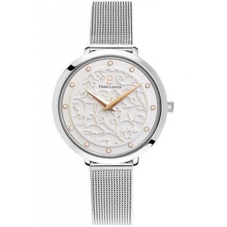 Montre Femme Pierre Lannier Eolia Blanc Motif Milanais - 040J608