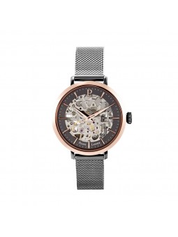 Montre Femme Automatique Pierre Lannier Acier PVD Noir Or Rose  - 314C988