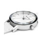 Pierre Lannier - Montre Multiples Femme - Boîtier Acier Argenté - Bracelet Cuir Blanc - Ref 009M600
