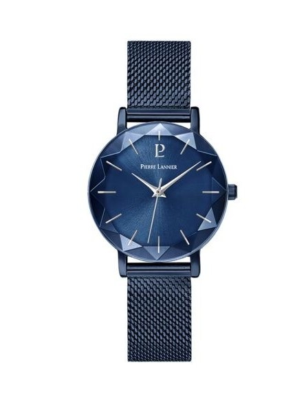 Pierre Lannier - Montre F Multiples - Boîtier Acier Bleu - Bracelet Acier Bleu - Ref 010P968