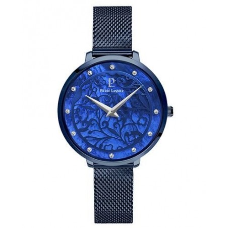 Montre Femme Pierre Lannier Eolia Bleue Mailles Milanaises Bleues - 045L968