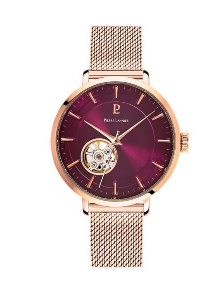 Pierre Lannier - Montre Automatique Femme - Boîtier et Bracelet Acier Doré - Ref 307F988