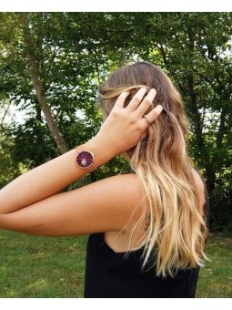 Montre Femme Automatique Pierre Lannier Automatic en Acier Doré Rose Ref 307F988