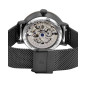 Pierre Lannier - Montre Eolia Femme - Boitier Acier Doré Rose - Bracelet Acier Noir - Ref 310F988