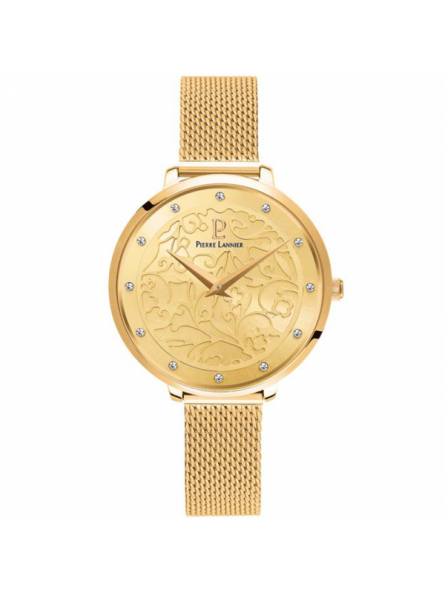 Pierre Lannier - Montre Eolia Femme - Boitier et Bracelet Métal Doré - Ref 041K548
