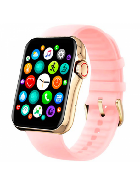 Smarty - Montre Femme Connectée Smarty New Standing - Bracelet Silicone rose - Ref SW028F09