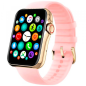Smarty - Montre Femme Connectée Smarty New Standing - Bracelet Silicone rose - Ref SW028F09