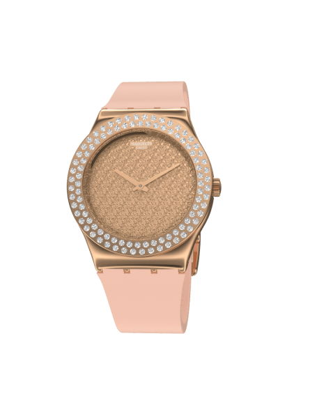 Montre Femme Swatch Irony Medium Pink Confusion Rose - YLG140