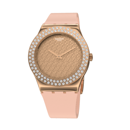 Montre Femme Swatch Irony Medium Pink Confusion Rose - YLG140