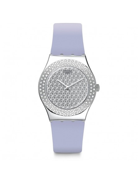 Montre Femme Swatch Lovely Lilac Lila Strass - YLS216
