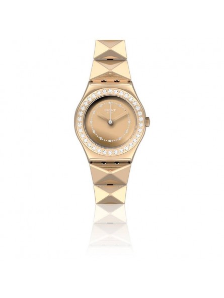 Montre Femme Swatch Irony Swatch Lilibling Gold Or Strass - YSG169G