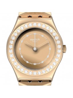 Montre Femme Swatch Irony Swatch Lilibling Gold Or Strass - YSG169G