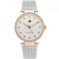 Tommy Hilfiger - Montre Femme Lynn - Cadran Blanc cristaux - Bracelet Acier Maille Milanaise - Ref 1782506