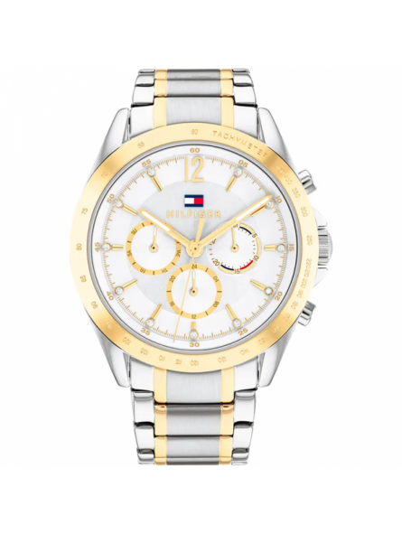 Montre Femme Tommy Hilfiger Kenzie en Métal Argenté et Doré Ref 1782555