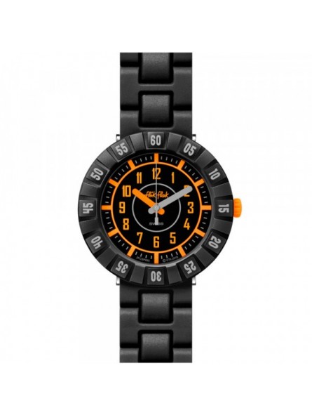 Montre Enfant Flik Flak Catch U en Plastique Noir Ref FCSP093