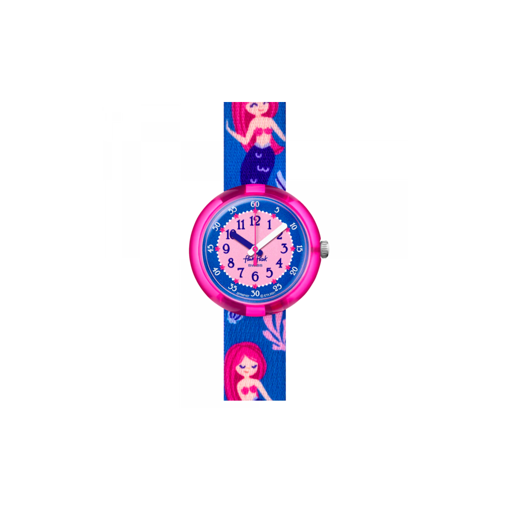 Montre Enfant Flik Flak Seareni en Nylon Bleu Ref FPNP107