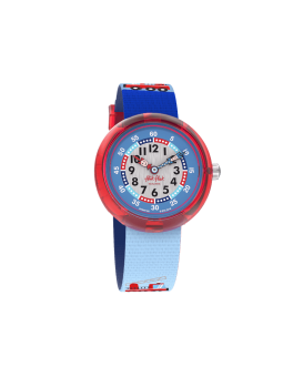 Montre Enfant Flik Flak Firetruck en Nylon Ref FBNP160