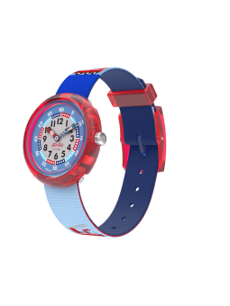 Montre Enfant Flik Flak Firetruck en Nylon Ref FBNP160