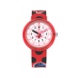 Montre Enfant Flik Flak Miraculous Ladybug en Nylon Rouge Ref FPNP106