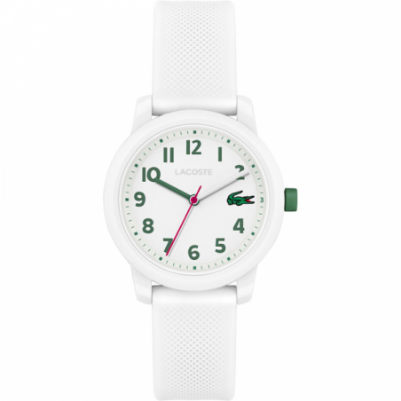 Montre Enfant Lacoste 12.12 Kids en Plastique Blanc Ref 2030039