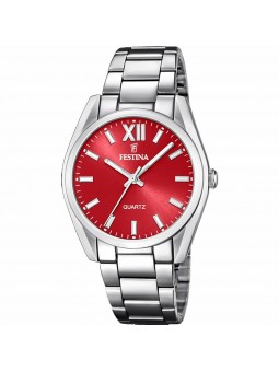 Festina - Montre Femme - Boitier Métal Argenté - Bracelet Métal Argenté - Ref F20622/B