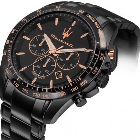 Montre Homme Maserati Traguardo en Métal Noir Ref R8873612048