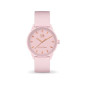 Montre Femme Ice Watch Solar Power - Boîtier résine Rose - Bracelet Silicone Rose - Réf. 018479