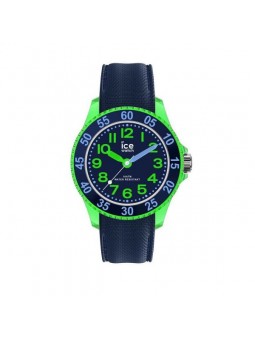 Montre Enfant Ice Watch Cartoon - Boîtier résine Vert - Bracelet Silicone Bleu - Réf. 018931