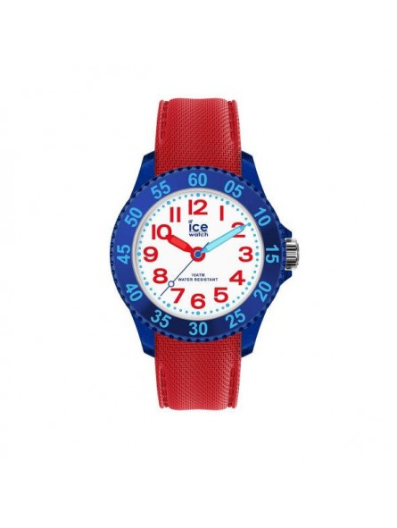 Montre Enfant Ice Watch Cartoon - Boîtier résine Bleu - Bracelet Silicone Rouge - Réf. 018933