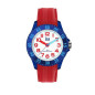 Montre Enfant Ice Watch Cartoon - Boîtier résine Bleu - Bracelet Silicone Rouge - Réf. 018933
