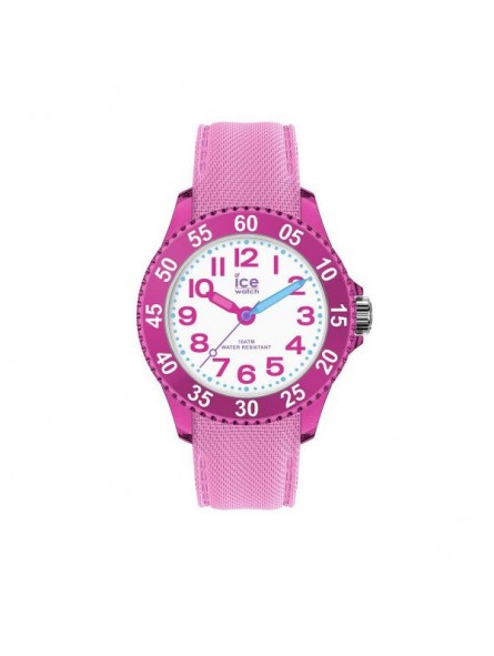 Montre Enfant Ice Watch Cartoon - Boîtier résine Rose - Bracelet Silicone Rose - Réf. 018934